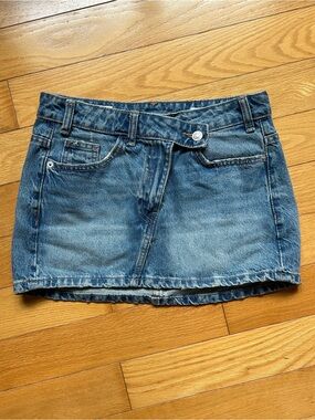 ZARA Blue Denim Mini Skirt
